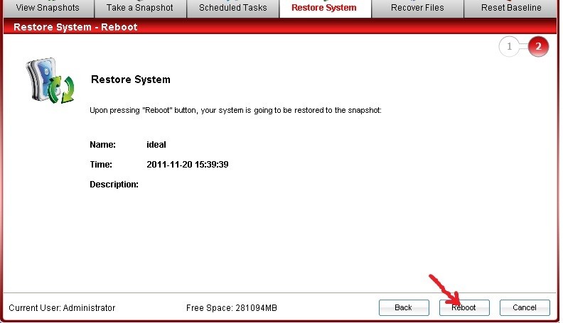 Comodo Time Machine